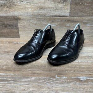 Florsheim Black Leather Cap Toe Dress Shoes Men's Size 8.5